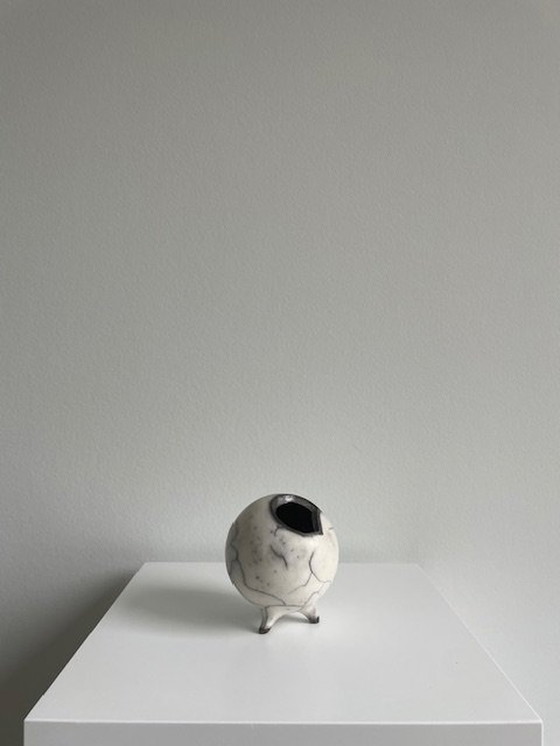 Image 1 of Unica Vaas "Voilà" - Keramiek, Raku Glazuur, Verhoogd (Collectors)