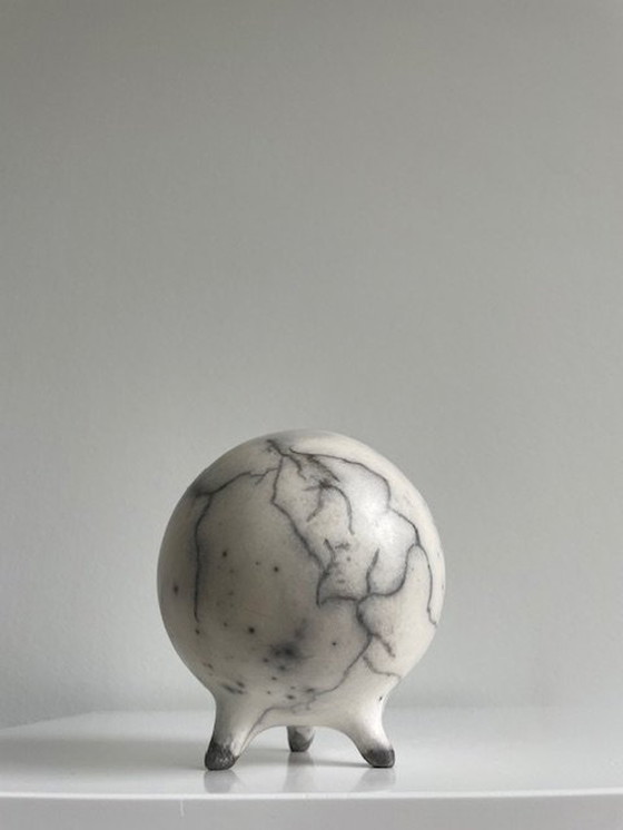 Image 1 of Unica Vaas "Voilà" - Keramiek, Raku Glazuur, Verhoogd (Collectors)