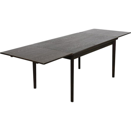 Vintage Deense eikenhouten opklapbare eettafel door Am Møbler, jaren 1960