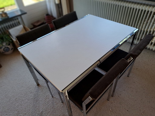 Pastoe Uitschuifbare Tafel Met 4 Stoelen