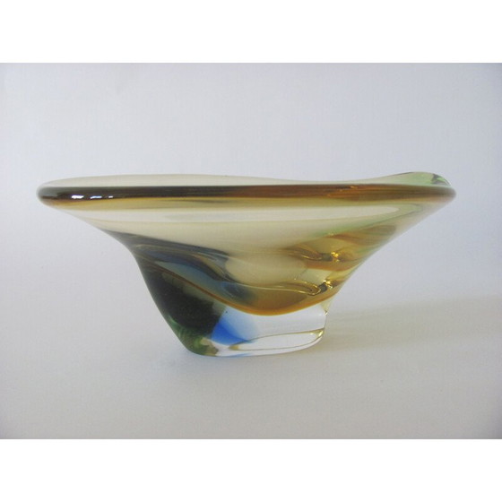 Image 1 of Vintage Metalurgische glazen schaal, 1960