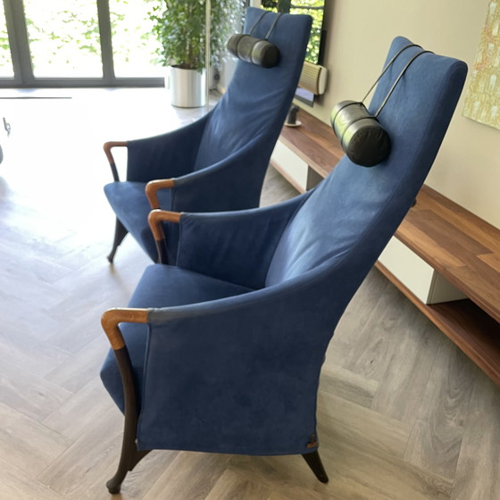 Image 1 of 2x Giorgetti Progetti fauteuil