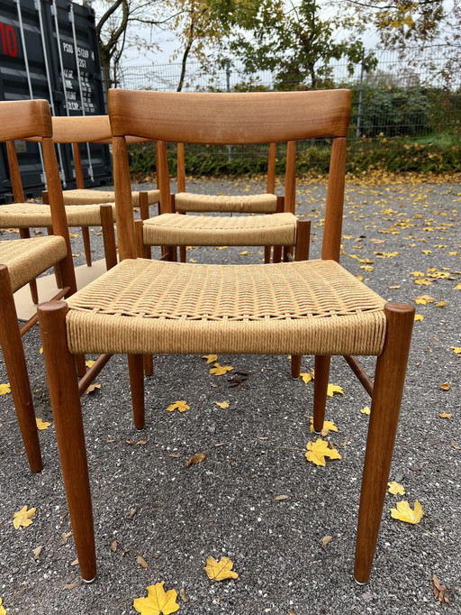 6 X Stoelen H.W. Klein Voor Bramin Teak Ontwerp