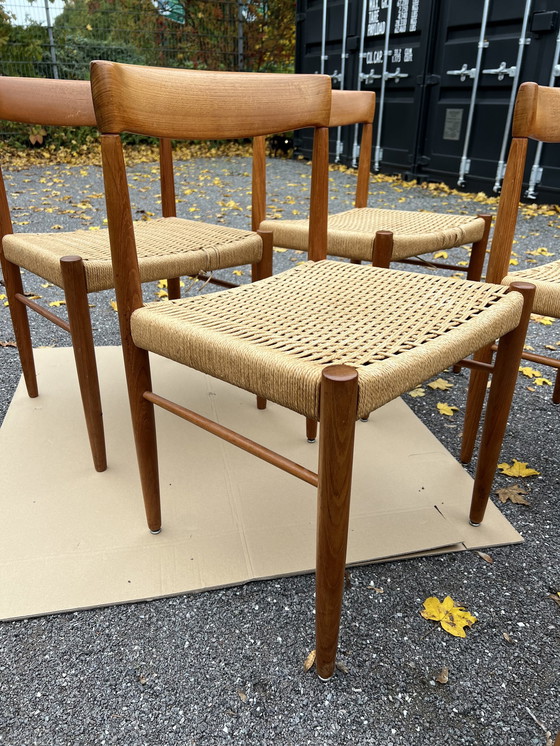 Image 1 of 6 X Stoelen H.W. Klein Voor Bramin Teak Ontwerp