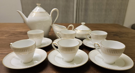 Image 1 of Koffieservies voor 6 personen van Heinrich Selb uit de jaren 50