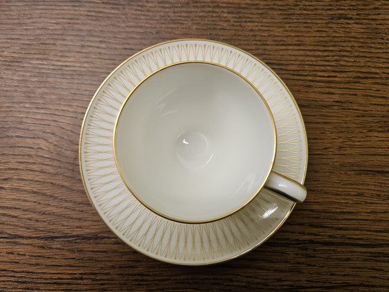 Image 1 of Koffieservies voor 6 personen van Heinrich Selb uit de jaren 50