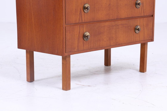 Image 1 of Stijlvolle teak Mid Century ladekast | vintage ladekast hout opslag