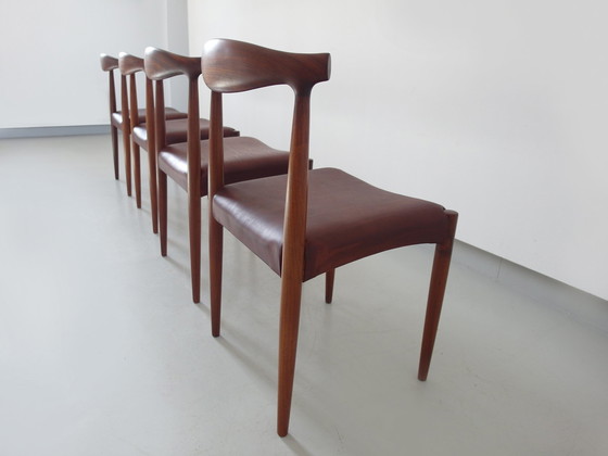 Image 1 of Set van 4 eetkamerstoelen van Vamo Sønderberg