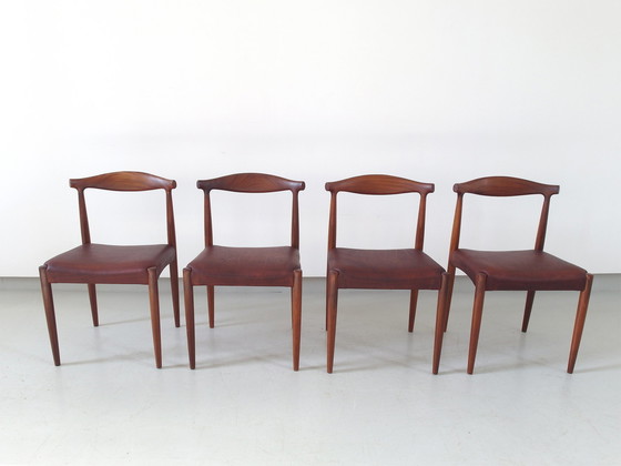 Image 1 of Set van 4 eetkamerstoelen van Vamo Sønderberg