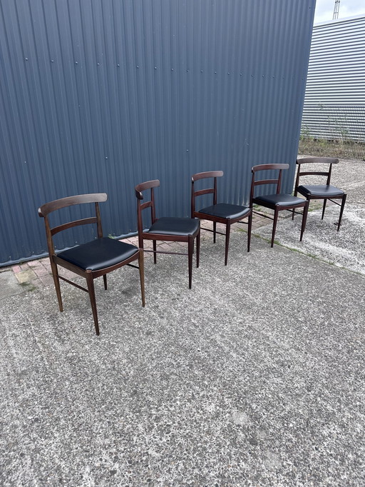 5 X Vintage Stoelen Eetkamerstoelen 