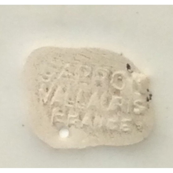 Image 1 of Vintage wit emaille "Cornet" vaas van Roger Capron