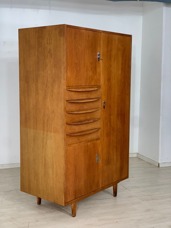 Image 1 of Mid Century hellerau garderobekast kast vintage