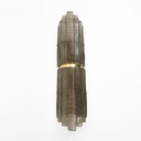 Paar grote wandlampen Murano glas met structuur in Art Deco stijl