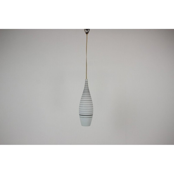 Image 1 of Vintage glazen hanglamp, Tsjecho-Slowakije 1970