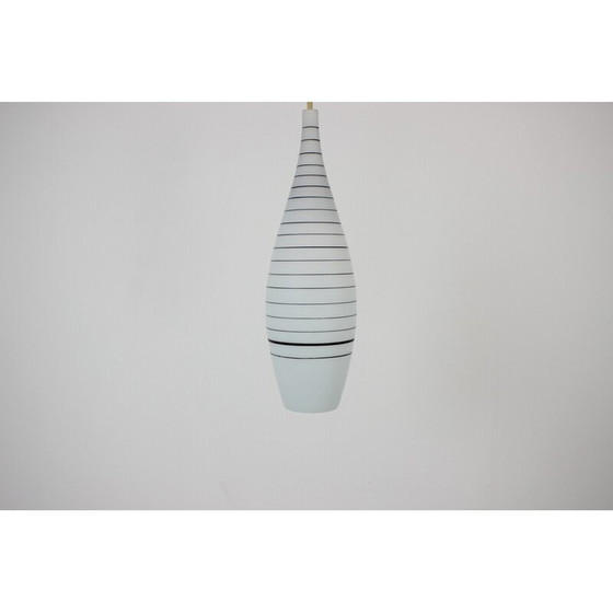 Image 1 of Vintage glazen hanglamp, Tsjecho-Slowakije 1970