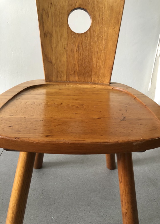 Image 1 of 4x Vintage Vervoort Tilburg Brutalist Design stoelen