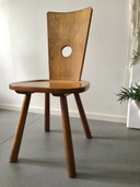 4x Vintage Vervoort Tilburg Brutalist Design stoelen