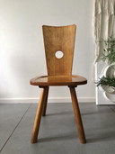 4x Vintage Vervoort Tilburg Brutalist Design stoelen
