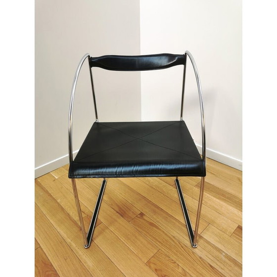 Image 1 of Set van 4 vintage Patoz stoelen door Francesco Soro voor Icf, Italië