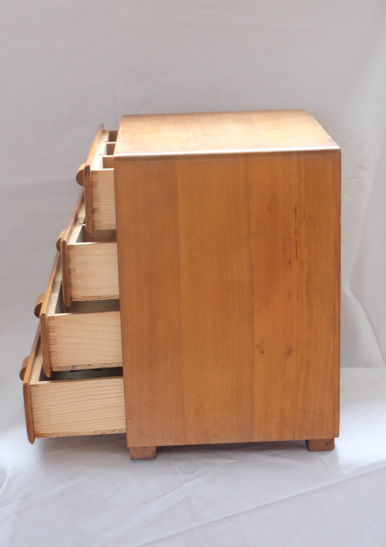 Image 1 of Naaidoos Lade-doos Sieradendoos Hout 50er Okaeb