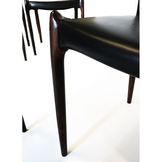 Image 1 of Set van 4 vintage stoelen Møller Model 78 palissander, Niels Otto Møller 1962