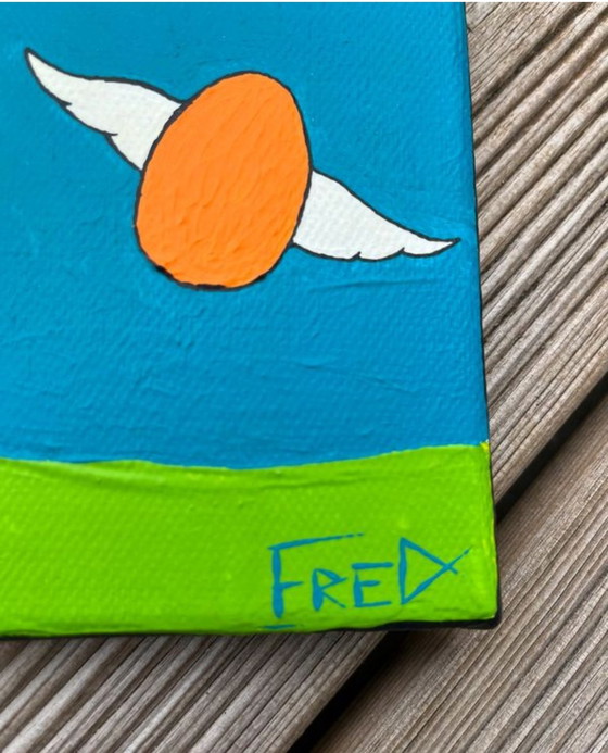 Image 1 of Pasen Moai. Acryl door Frédéric Cadiou