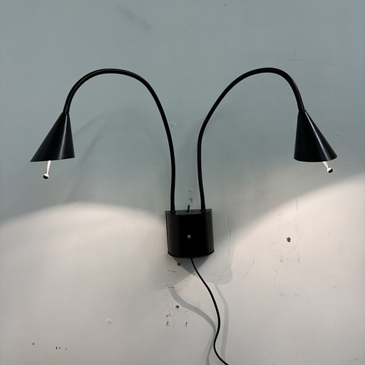 Post modern flexibele wandlamp jaren 80 