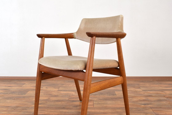 Image 1 of Mid Century Deense Teakhouten Leunstoel Door Svend Åge Eriksen Voor Glostrup, 1960S.