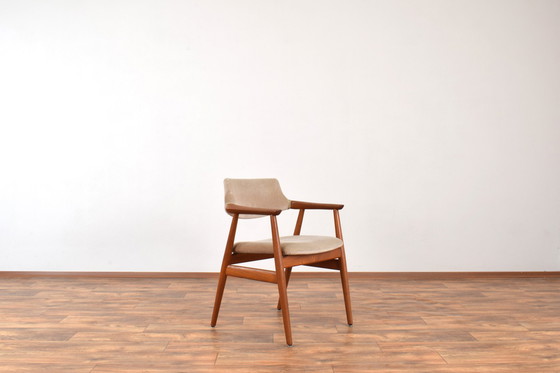 Image 1 of Mid Century Deense Teakhouten Leunstoel Door Svend Åge Eriksen Voor Glostrup, 1960S.