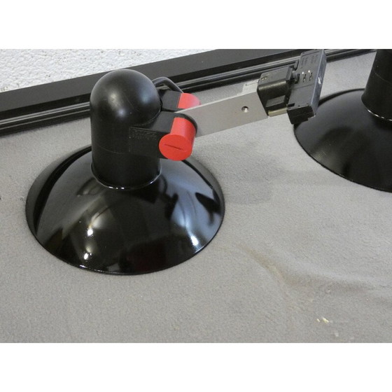 Image 1 of Paar vintage spots met oprijplaat van Roger Tallon voor Erco