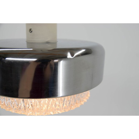 Image 1 of Vintage hanglamp van Napako, staal en glas, 1970