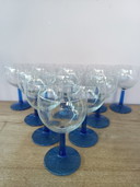 Set van 11 vintage wijnglazen Luminarc