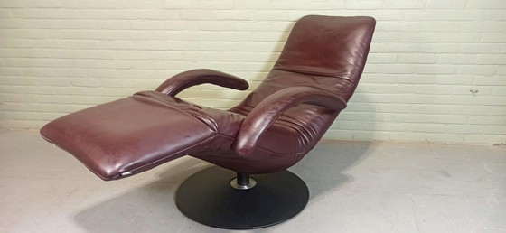 Image 1 of Jori 'Yoga' leren draai recliner fauteuil 