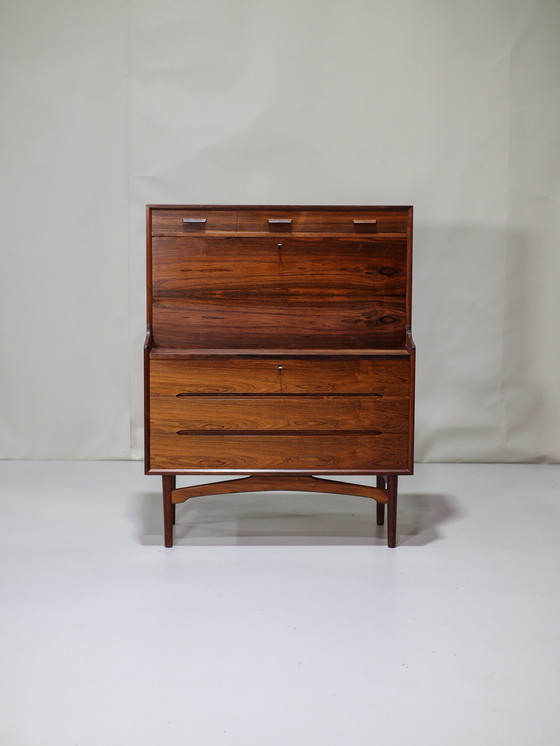 Image 1 of Arne Wahl Iversen Secretaire Palissander Deens 1960S Vinde Møbelfabrik