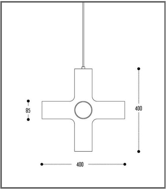 Image 1 of 3x DARK - Crosslight plafondlampen - Jan Melis & Ben Oostrum