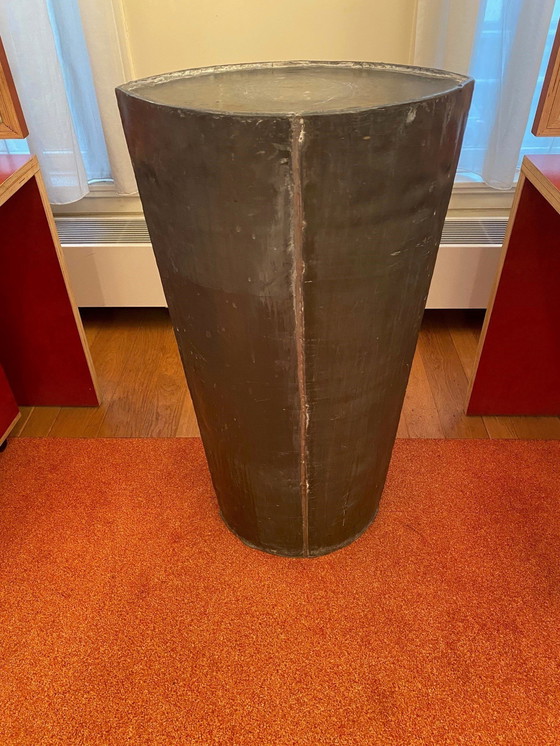 Image 1 of Ovalen Pedestal Met Lood Bekleed