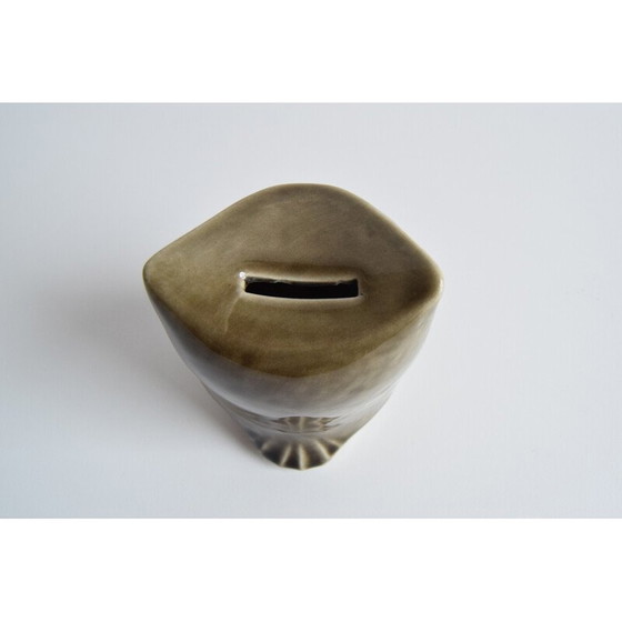 Image 1 of Vintage keramische uil schatkist door Ditmar Urbach, Tsjecho-Slowakije 1960