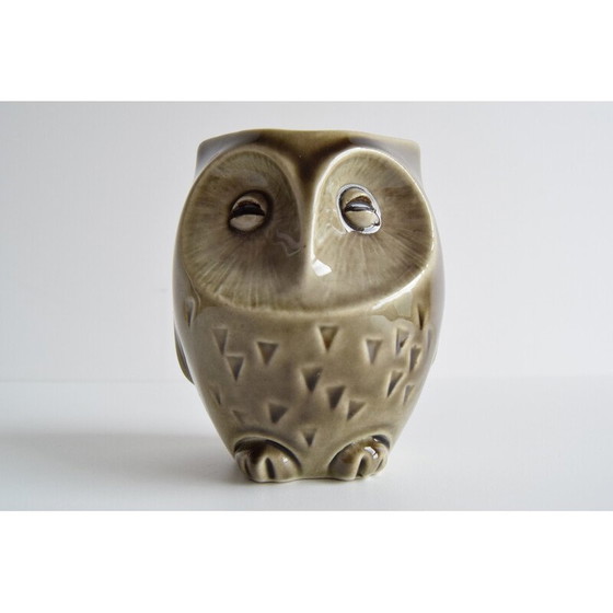 Image 1 of Vintage keramische uil schatkist door Ditmar Urbach, Tsjecho-Slowakije 1960