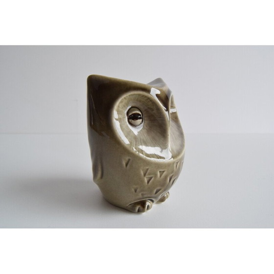 Image 1 of Vintage keramische uil schatkist door Ditmar Urbach, Tsjecho-Slowakije 1960
