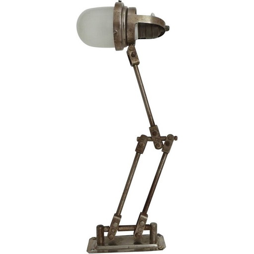 Industriële wandlamp Frankrijk 1930