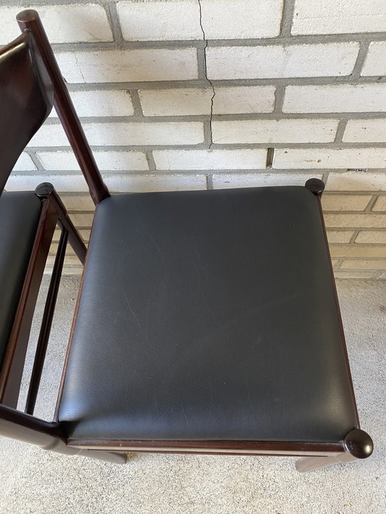 Image 1 of 4x Vintage rosewood stoelen