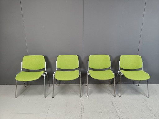 Vintage Dsc 106 bijzetstoelen door Giancarlo Piretti voor Castelli, set van 4