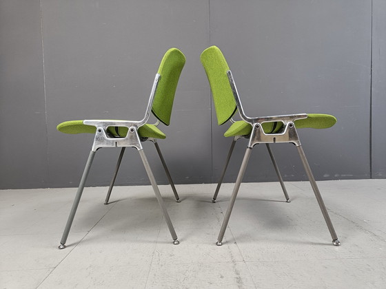 Image 1 of Vintage Dsc 106 bijzetstoelen door Giancarlo Piretti voor Castelli, set van 4