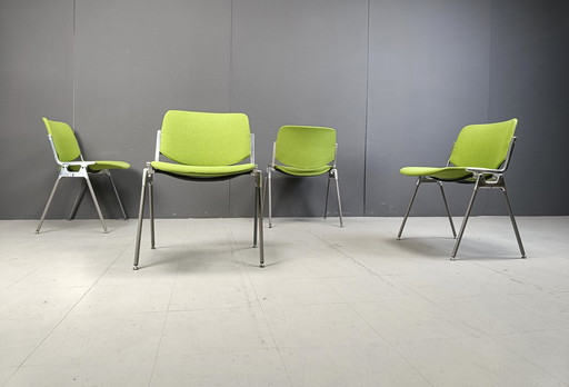 Vintage Dsc 106 bijzetstoelen door Giancarlo Piretti voor Castelli, set van 4