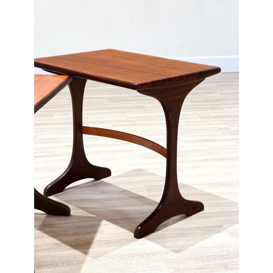 Image 1 of Vintage teakhouten nesttafels voor G-Plan, Engeland 1960