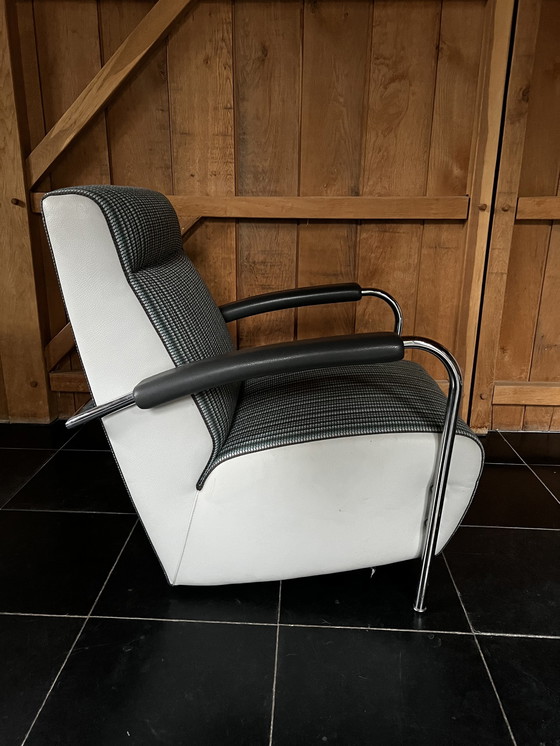 Image 1 of 2x Leolux Scylla Fauteuils , Ontwerp Van Gerard Vollenbrock.