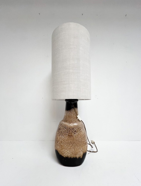 Image 1 of Keramische vloerlamp met verlichting in voet, 1970's