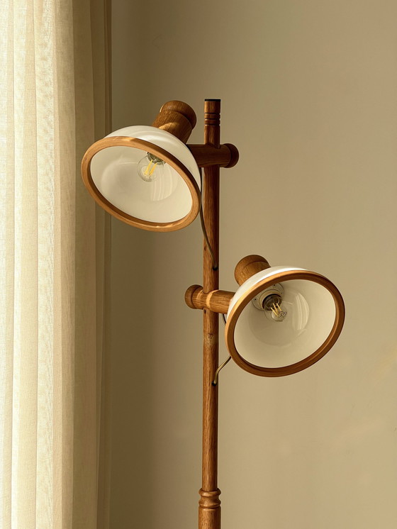 Image 1 of Vintage Steinhauer grenen vloerlamp