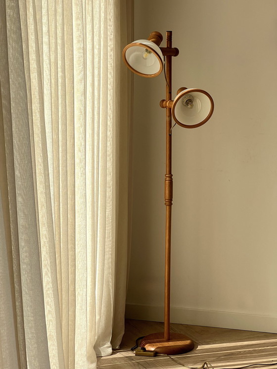 Image 1 of Vintage Steinhauer grenen vloerlamp