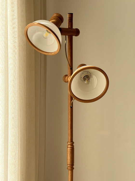 Image 1 of Vintage Steinhauer grenen vloerlamp